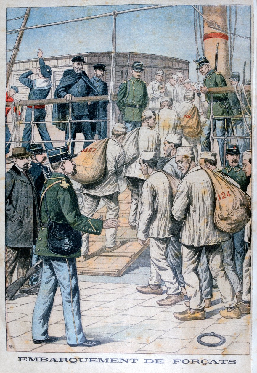 Tuomittujen laivaus Ranskan Guyanaan, 1904 tekijältä Unbekannt