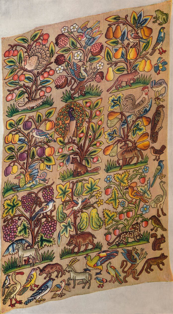 Brodeerattu paneeli, c1600, 1929 tekijältä Unbekannt