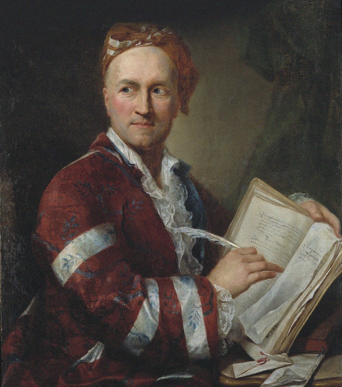 Emer de Vattel Neuchâtel-tutkijan muotokuva, noin 1760. tekijältä Unbekannt
