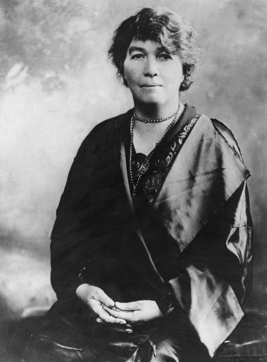Emmeline Pethick-Lawrence 1867-1954, brittiläinen suffragette, 1900-luvun alku tekijältä Unbekannt