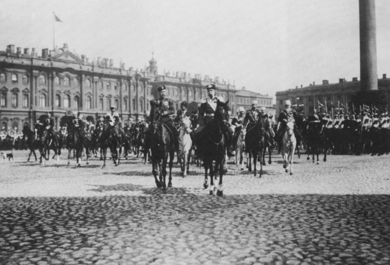 Itävallan keisari Franz Joseph I valtiovierailulla Pietarissa, Venäjällä, 1897 tekijältä Unbekannt
