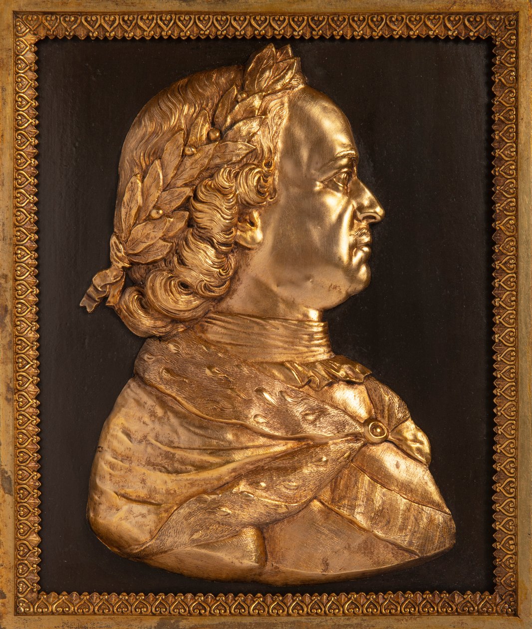 Keisari Pietari I Suuri bareljefi, 1800-luku. tekijältä Unbekannt