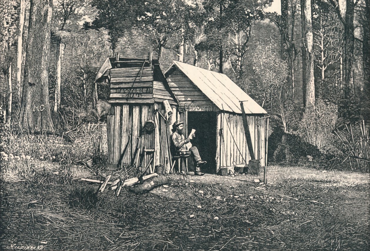 Australian squattereiden leiri, 1896 tekijältä Unbekannt