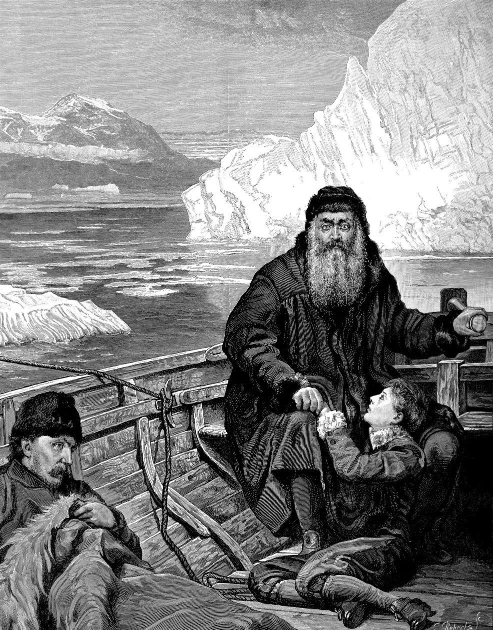 Englantilainen navigaattori Henry Hudson 1550-1611 viimeisellä matkallaan tekijältä Unbekannt