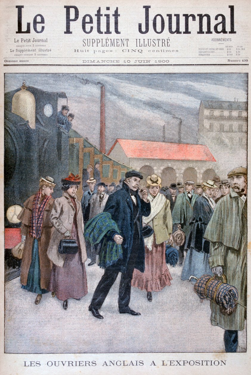 Englantilaiset vierailemassa yleisnäyttelyssä 1900, Pariisi, 1900 tekijältä Unbekannt