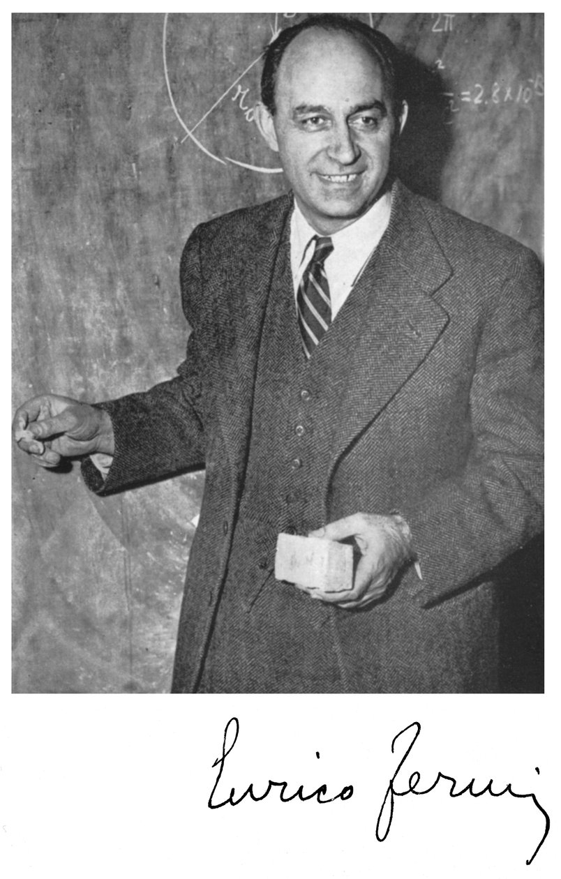 Enrico Fermi, italialaissyntyinen amerikkalainen ydinfyysikko tekijältä Unbekannt