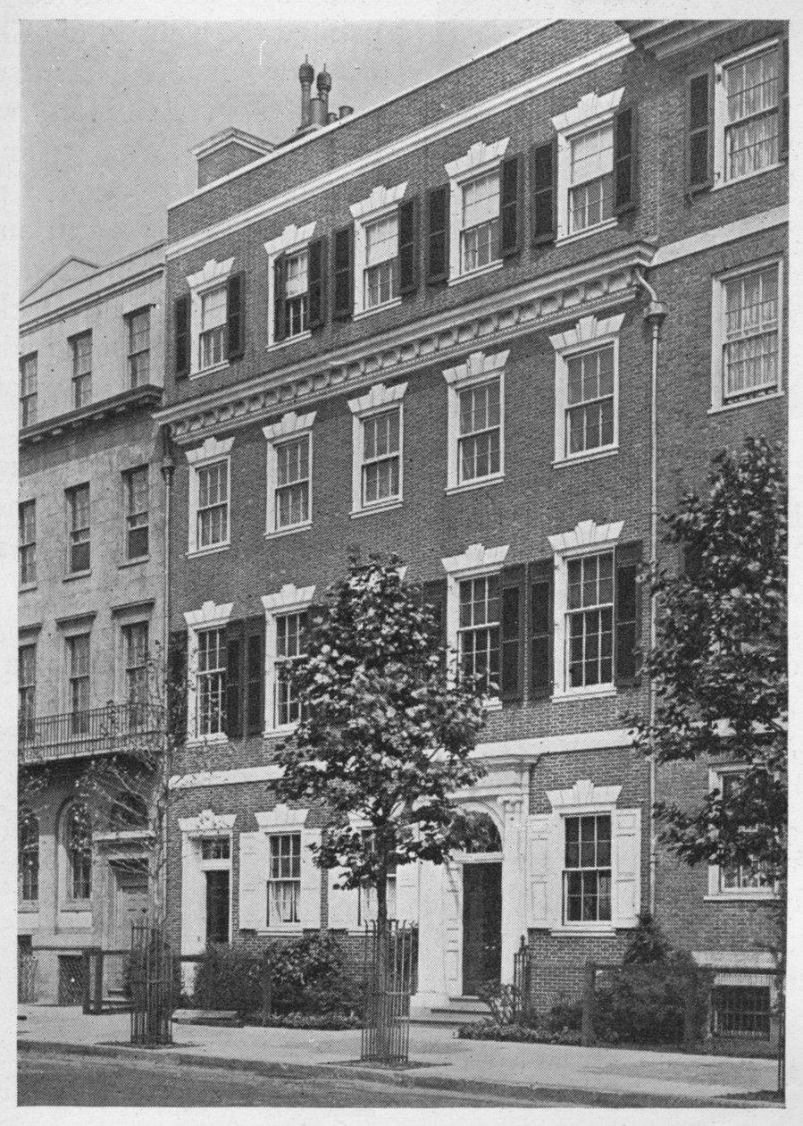 Sisäänkäynti, neiti Anne Morganin talo, Sutton Place, New York City, 1924 tekijältä Unbekannt