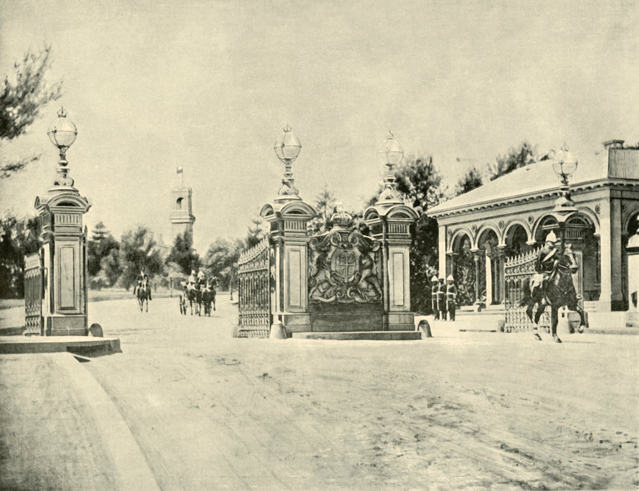 Sisäänkäynti hallituksen taloon, Melbourne, 1901. tekijältä Unbekannt