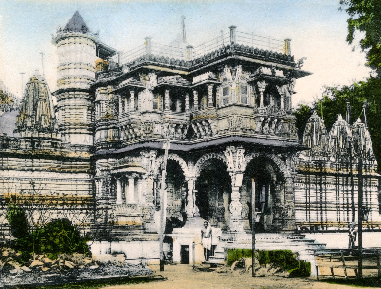 Sisäänkäynti Huthi Singhs -haudalle, Ahmedabad, Intia, 1900-luvun alku tekijältä Unbekannt
