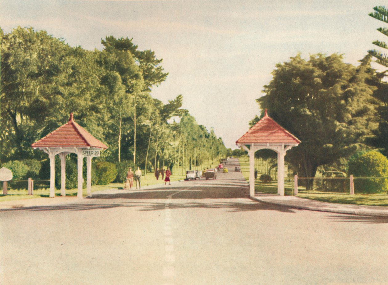 Sisäänkäynti Kings Parkiin, vuodelta 1947. tekijältä Unbekannt