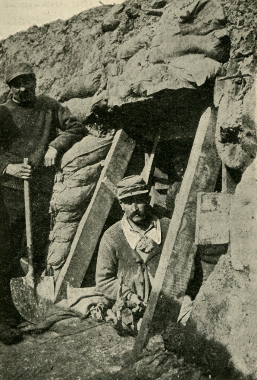 Sisäänkäynti Sapiin Ranskan rintamalla, ensimmäinen maailmansota, 1915, c1920. tekijältä Unbekannt