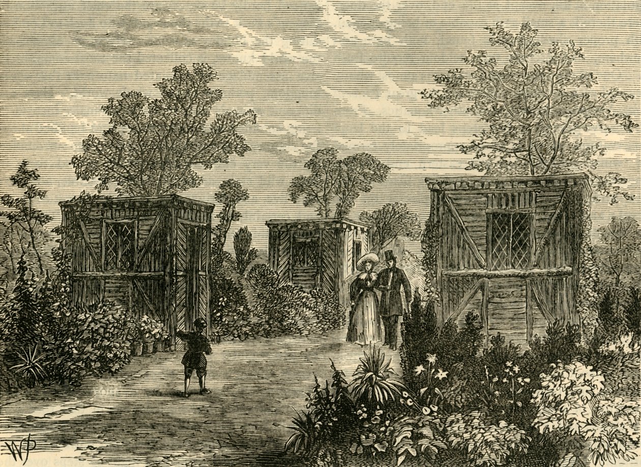 Sisäänkäynti eläintarhaan vuonna 1840, c1876. tekijältä Unbekannt