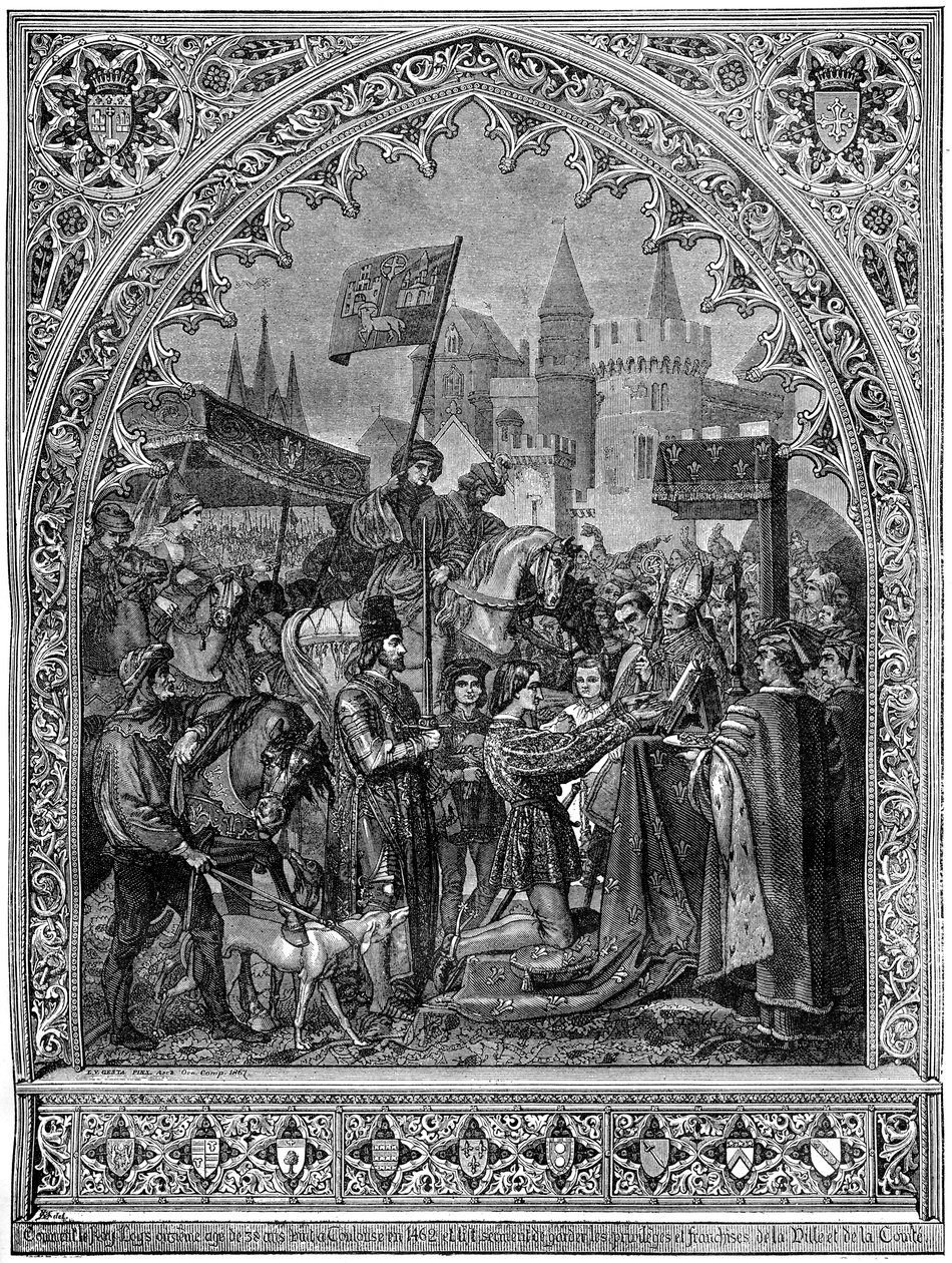 Ranskan Ludvig XI:n tulo Troyesiin, 1462 1882-1884 tekijältä Unbekannt