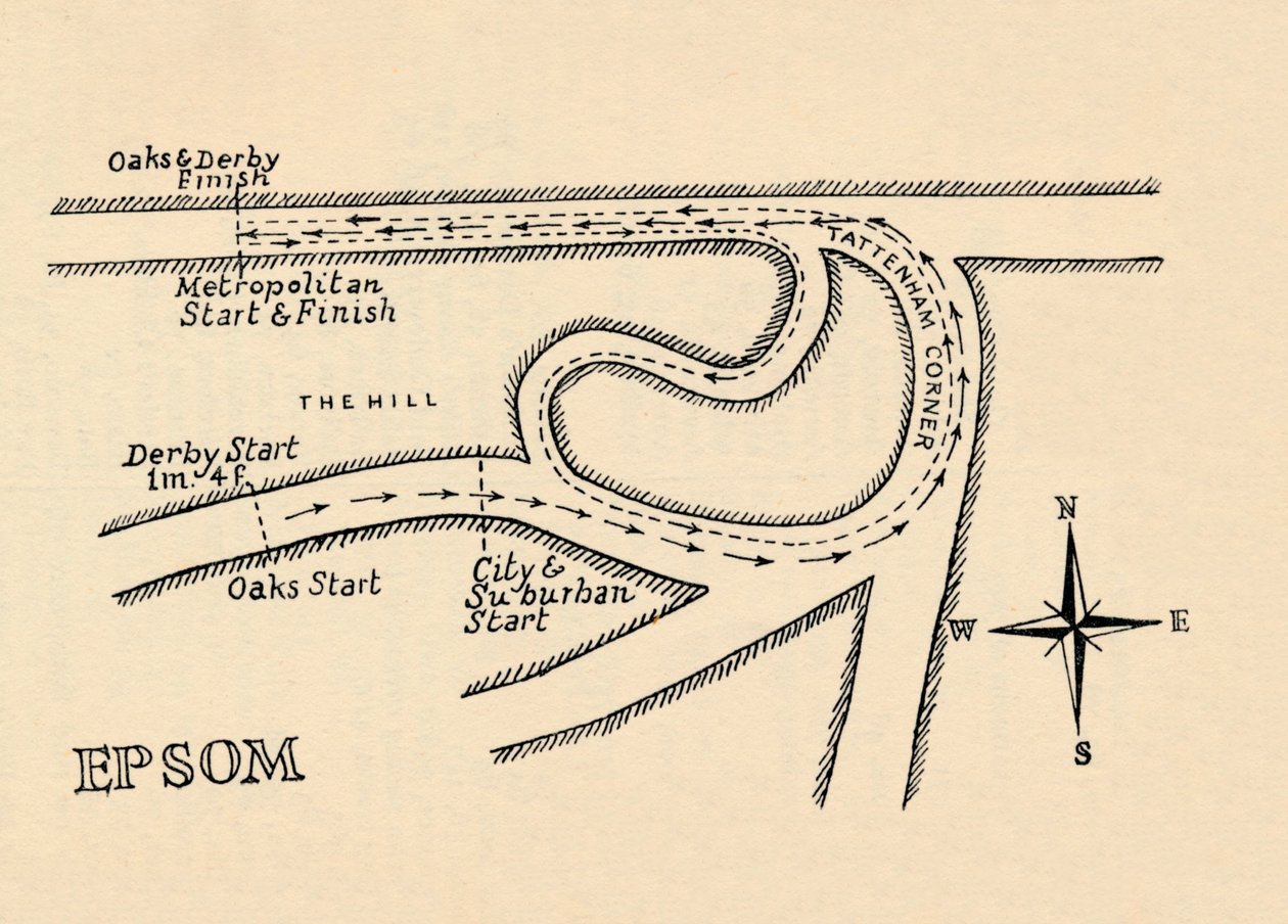 Epsom Race Course, 1940 tekijältä Unbekannt