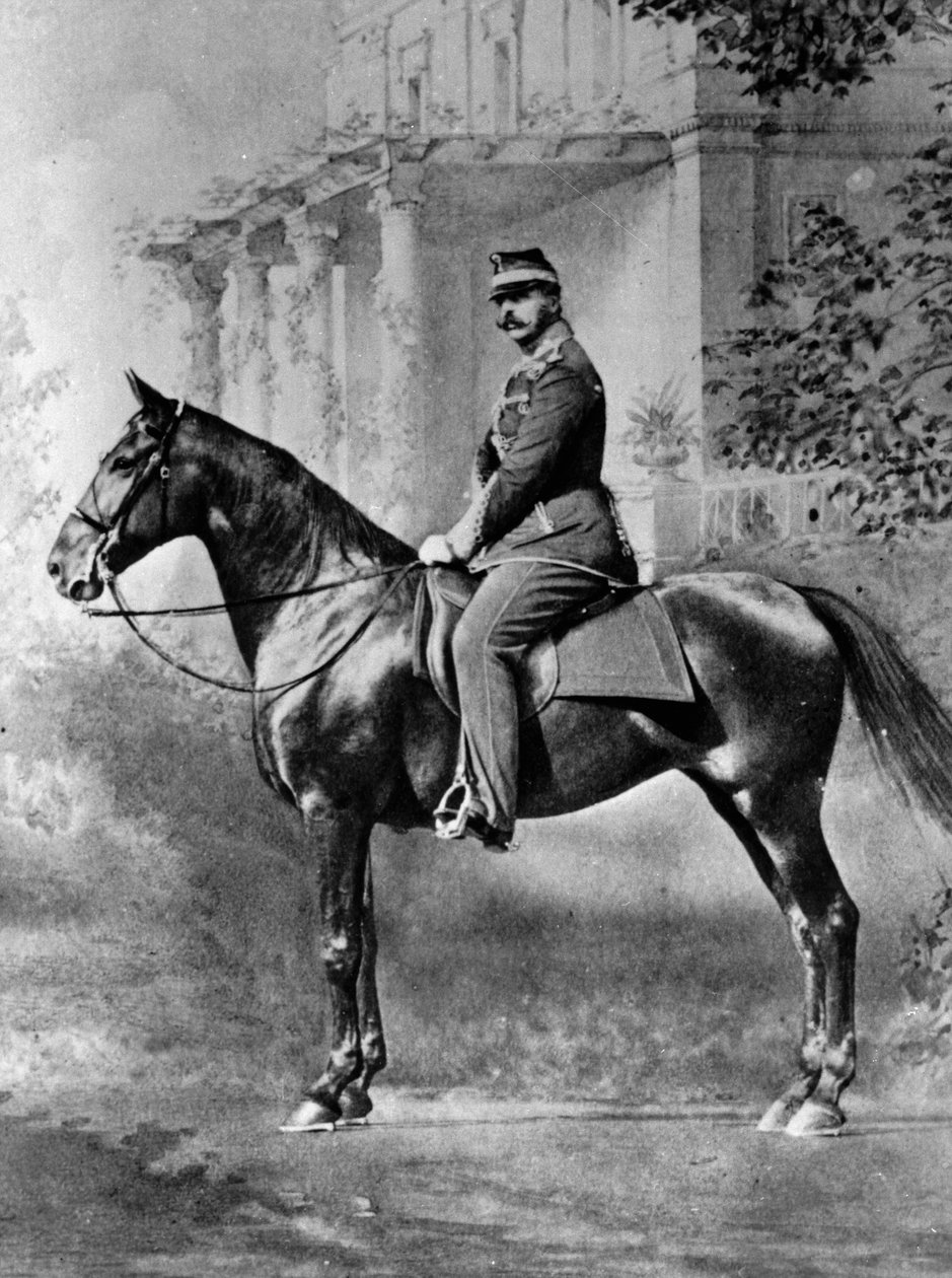 Venäjän tsaari Aleksanteri II:n ratsastusmuotokuva, c1861-c1865 tekijältä Unbekannt