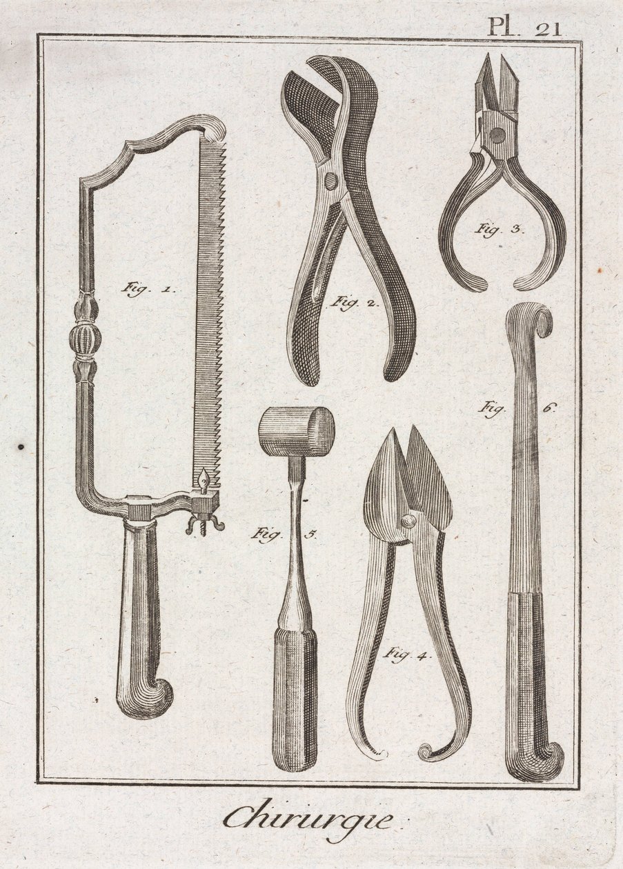 Laitteet, Early-Modern Kirurginen saha ja muut instrumentit tekijältä Unbekannt