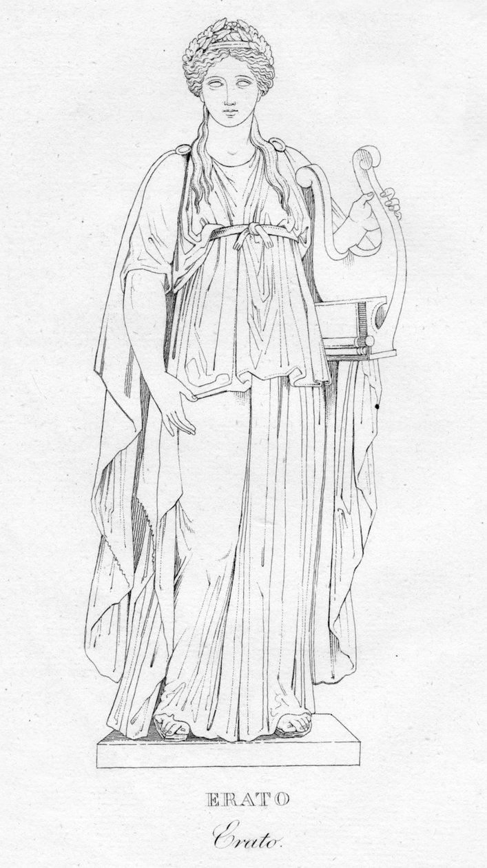 Erato, c1850 tekijältä Unbekannt