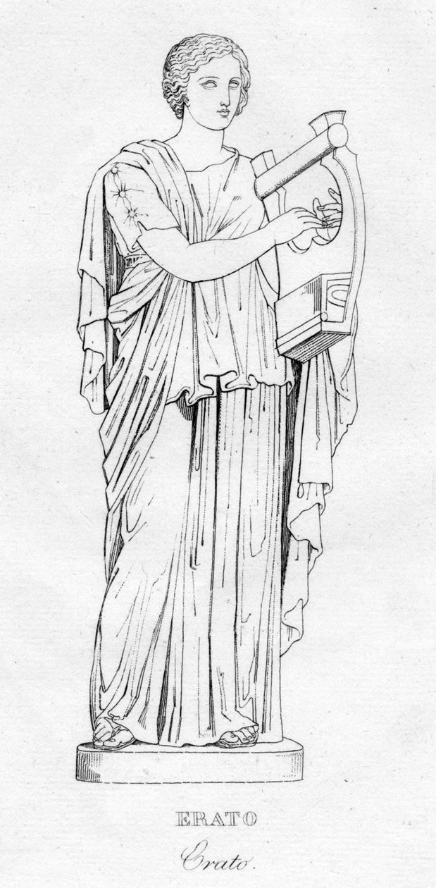 Erato, c1850 tekijältä Unbekannt