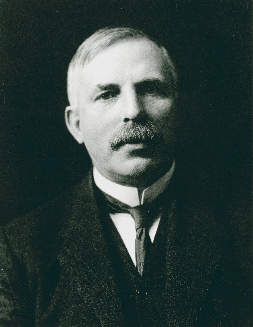 Ernest Rutherford 1871-1937, Nobel-palkittu atomifyysikko, c1908 tekijältä Unbekannt