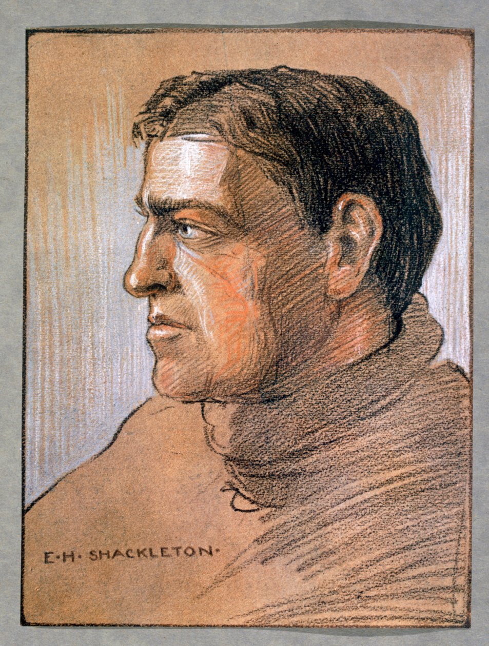 Ernest Shackleton, brittiläinen tutkimusmatkailija, 1909 tekijältä Unbekannt