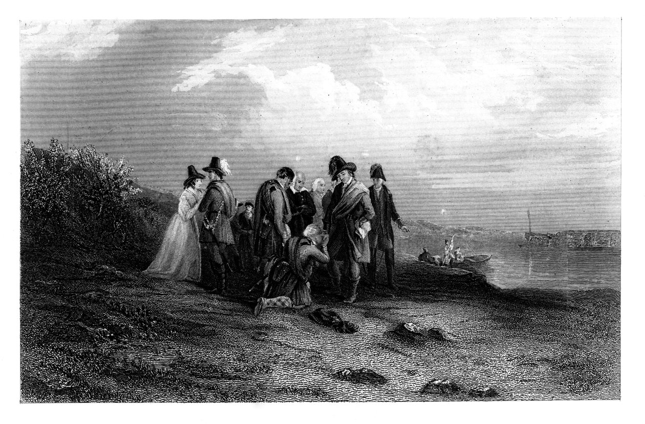 Prinssi Charlesin pako, 1700-luku, n. 1860 tekijältä Unbekannt