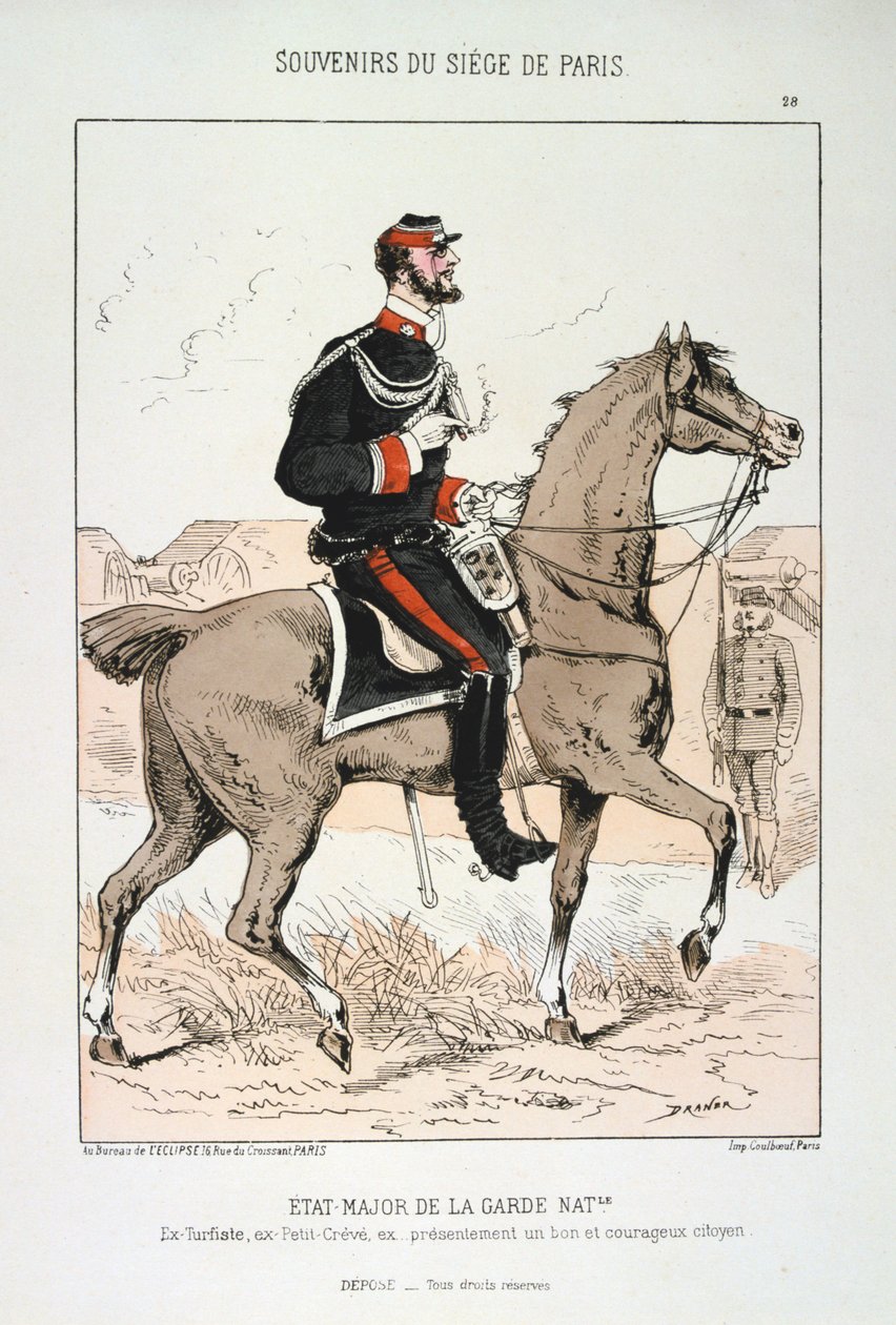 Kansalliskaartin kenraali, Pariisin piiritys, Ranskan ja Preussin sota, 1870-1871. tekijältä Unbekannt