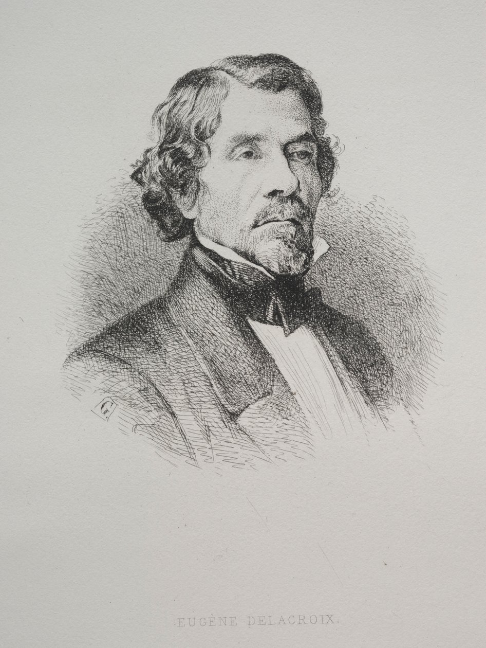 Eugene Delacroix, 1800-luku. tekijältä Unbekannt