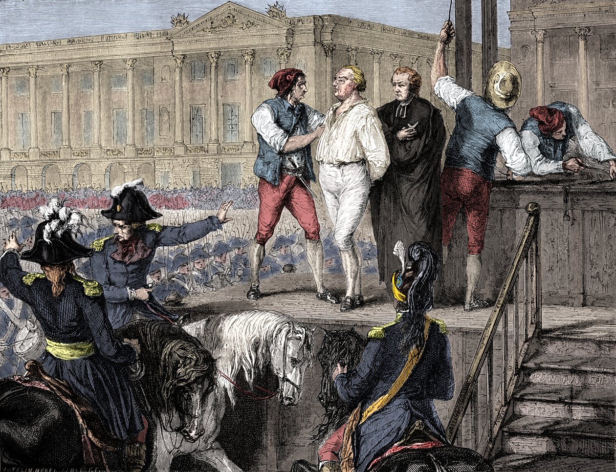 Ranskalaisen Ludvig XVI:n teloitus Pariisissa 21. tammikuuta 1793 1882-1884. tekijältä Unbekannt