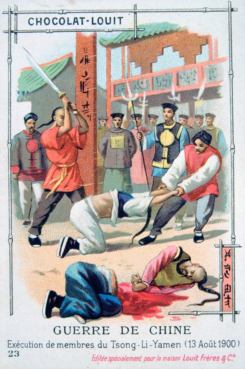 Tsong-Li-Yamen, Kiina, Boxer Kapinan jäsenten teloitus, 13. elokuuta 1900 tekijältä Unbekannt