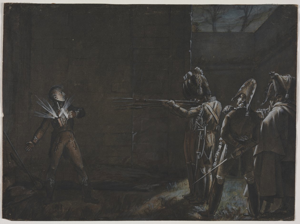 Duke dEnghienin teloitus, 21. maaliskuuta 1804, n. 1870. tekijältä Unbekannt