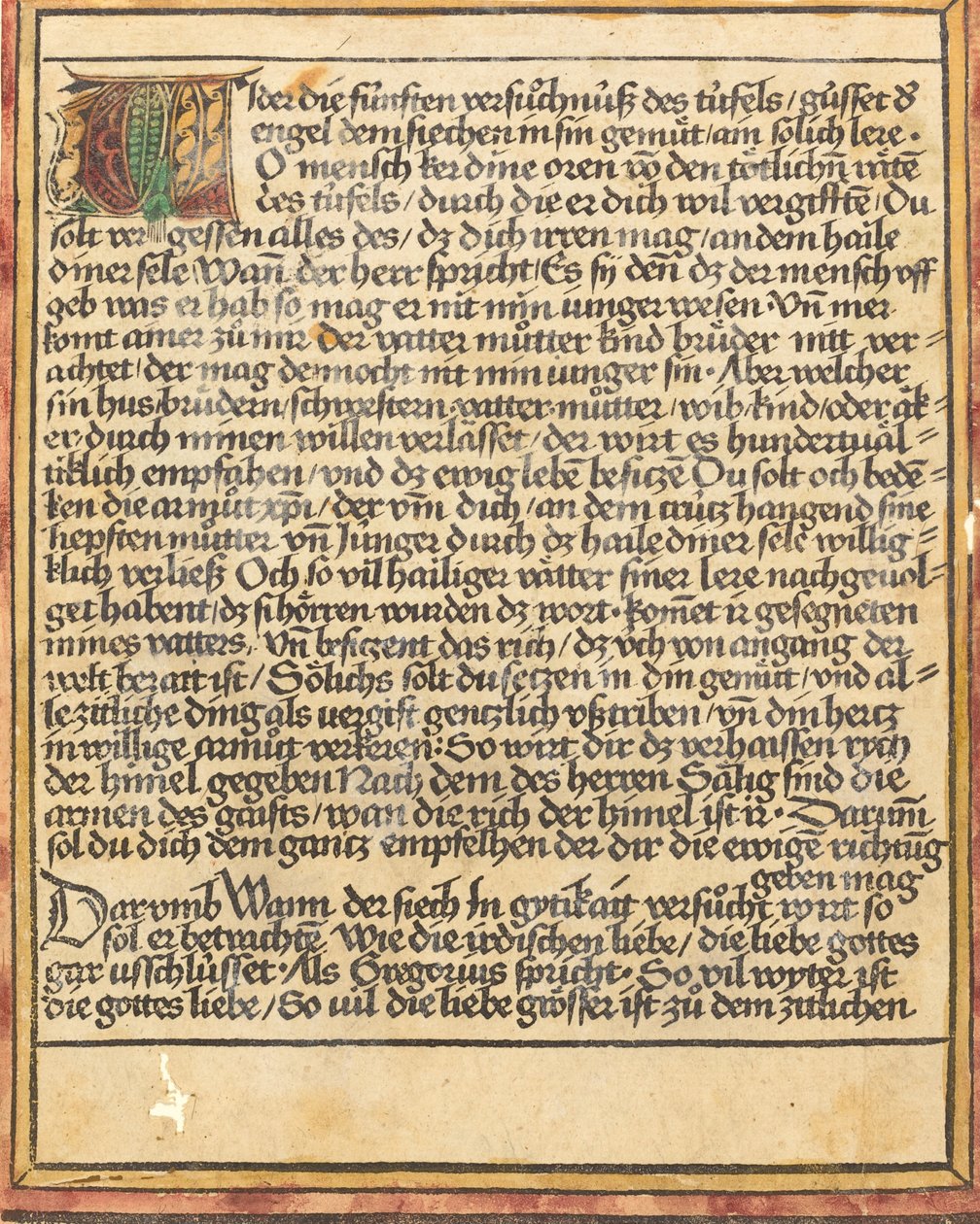 Kehotus ahneutta vastaan, c. 14701475. tekijältä Unbekannt