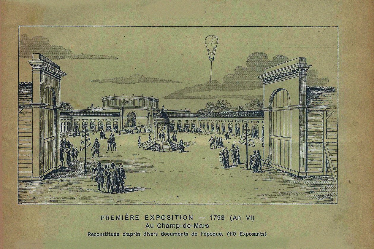 Ranskan teollisuuden tuotteiden näyttely, Pariisi, 1798 Bon Marchésta, 1900. tekijältä Unbekannt