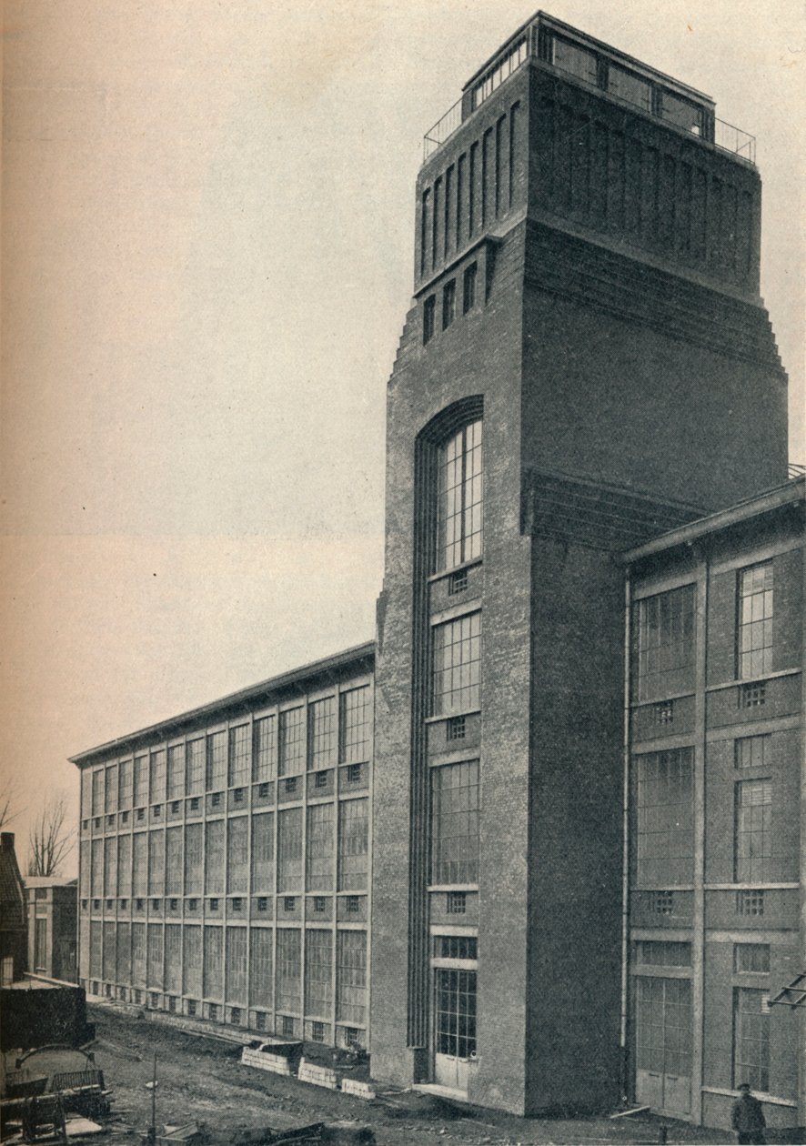 Factory of the Etablissements Nicolle, Wambrechies Nord, arkkitehti, Andre Granet, c1928 tekijältä Unbekannt
