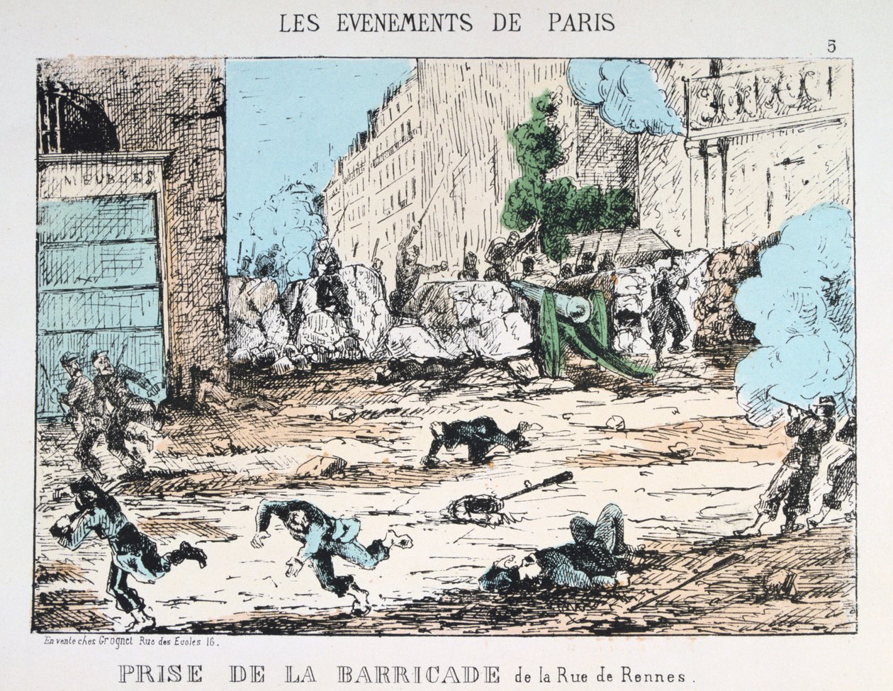 Pariisin kommuunin kaatuminen, 1871 tekijältä Unbekannt
