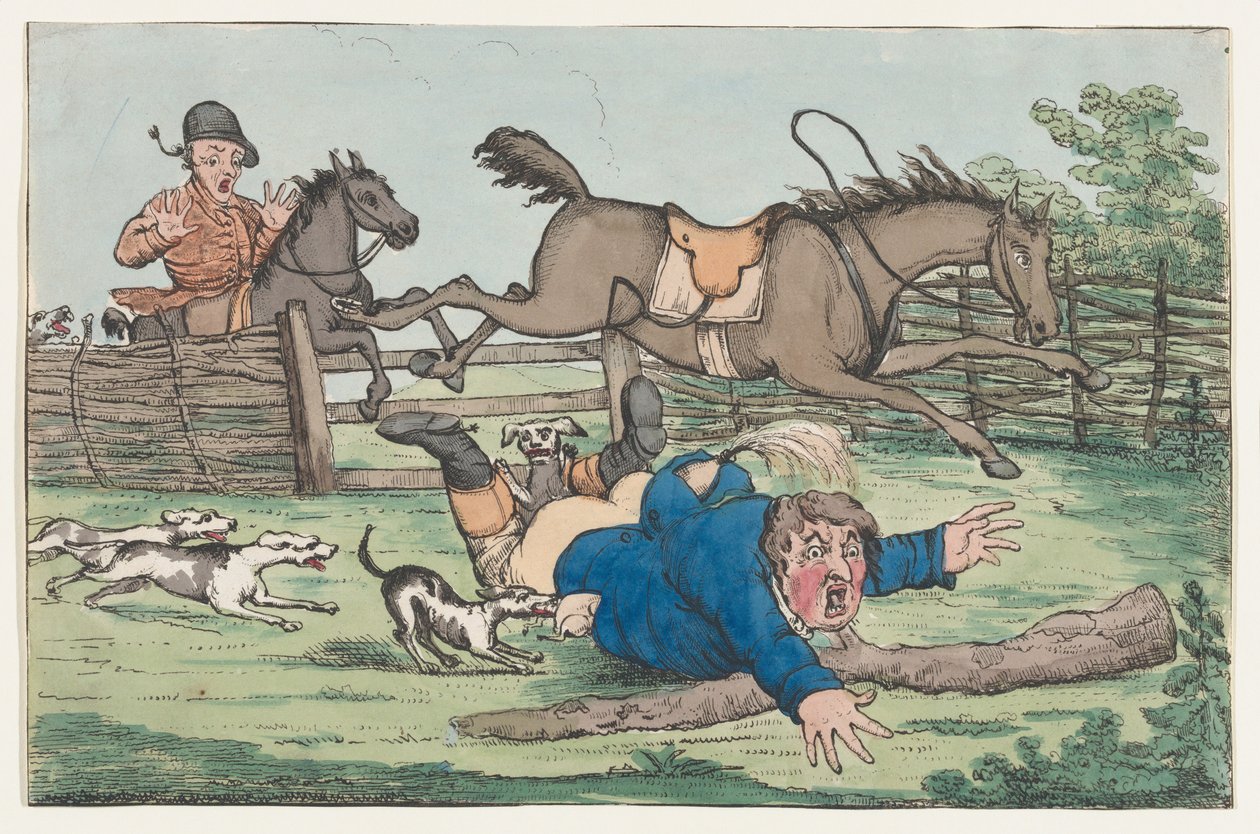Kaatunut ratsastaja, 1780-1820. tekijältä Unbekannt