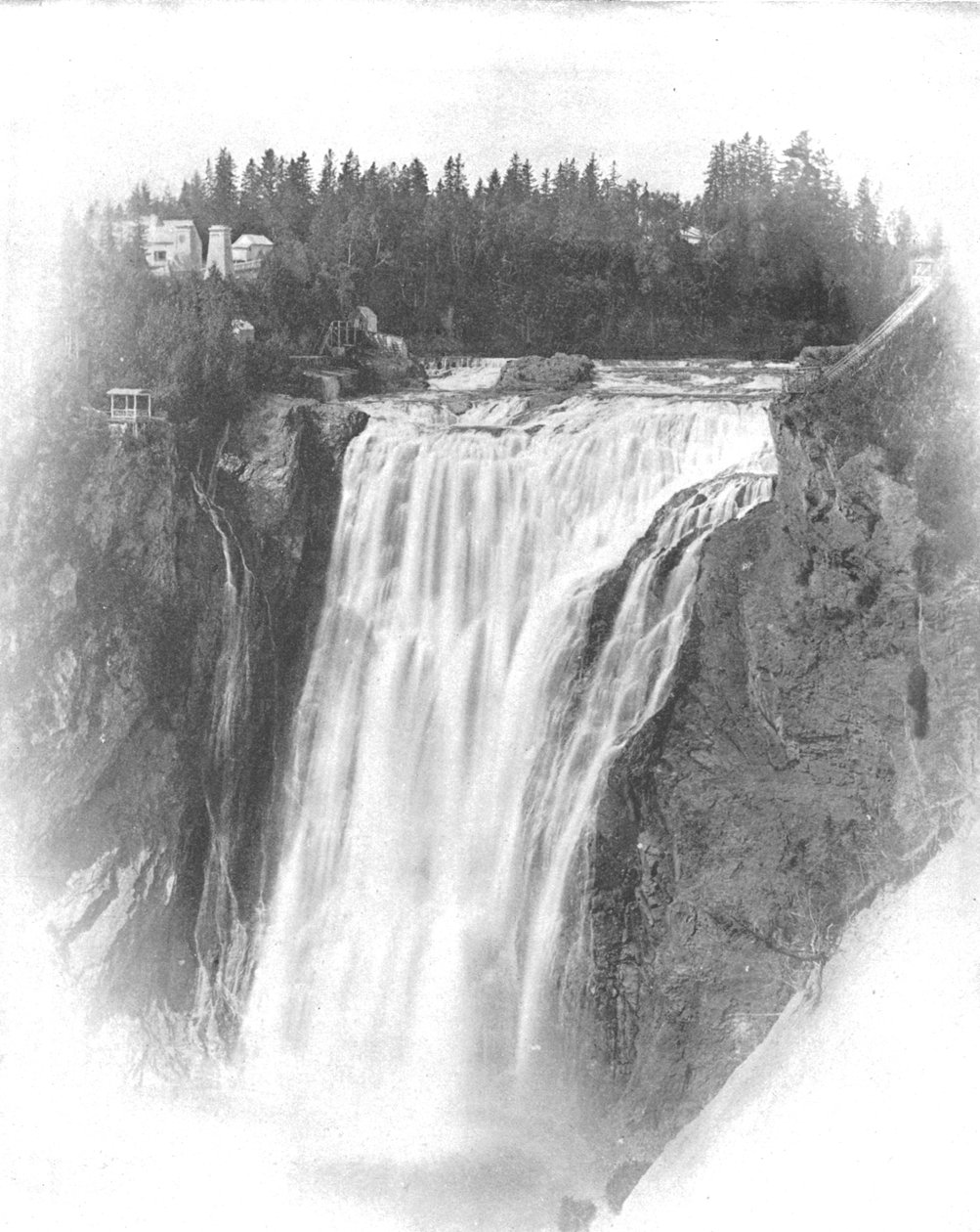 Falls of Montmorency, Quebec, Kanada, vuosi 1900. tekijältä Unbekannt