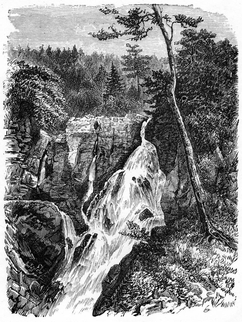 Sainte Annen putoukset, Quebecin alapuolella, 1800-luku tekijältä Unbekannt