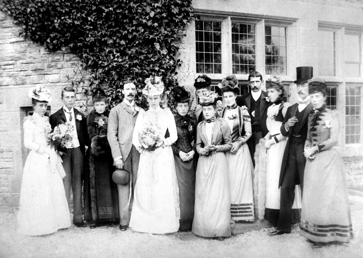 Perhevalokuva, c1882 tekijältä Unbekannt