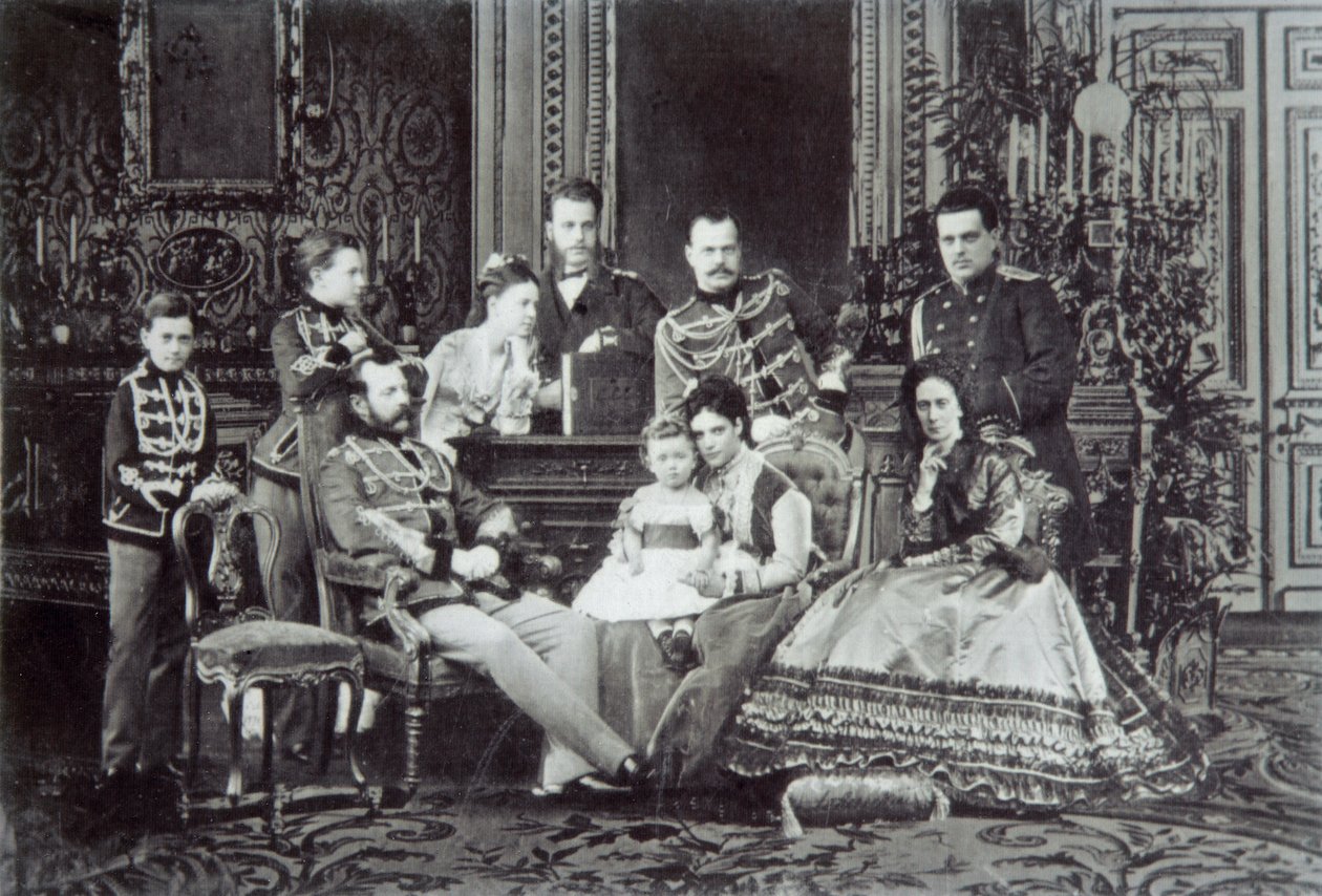 Venäjän tsaari Aleksanteri II:n perhekuva, 1860-luku tekijältä Unbekannt