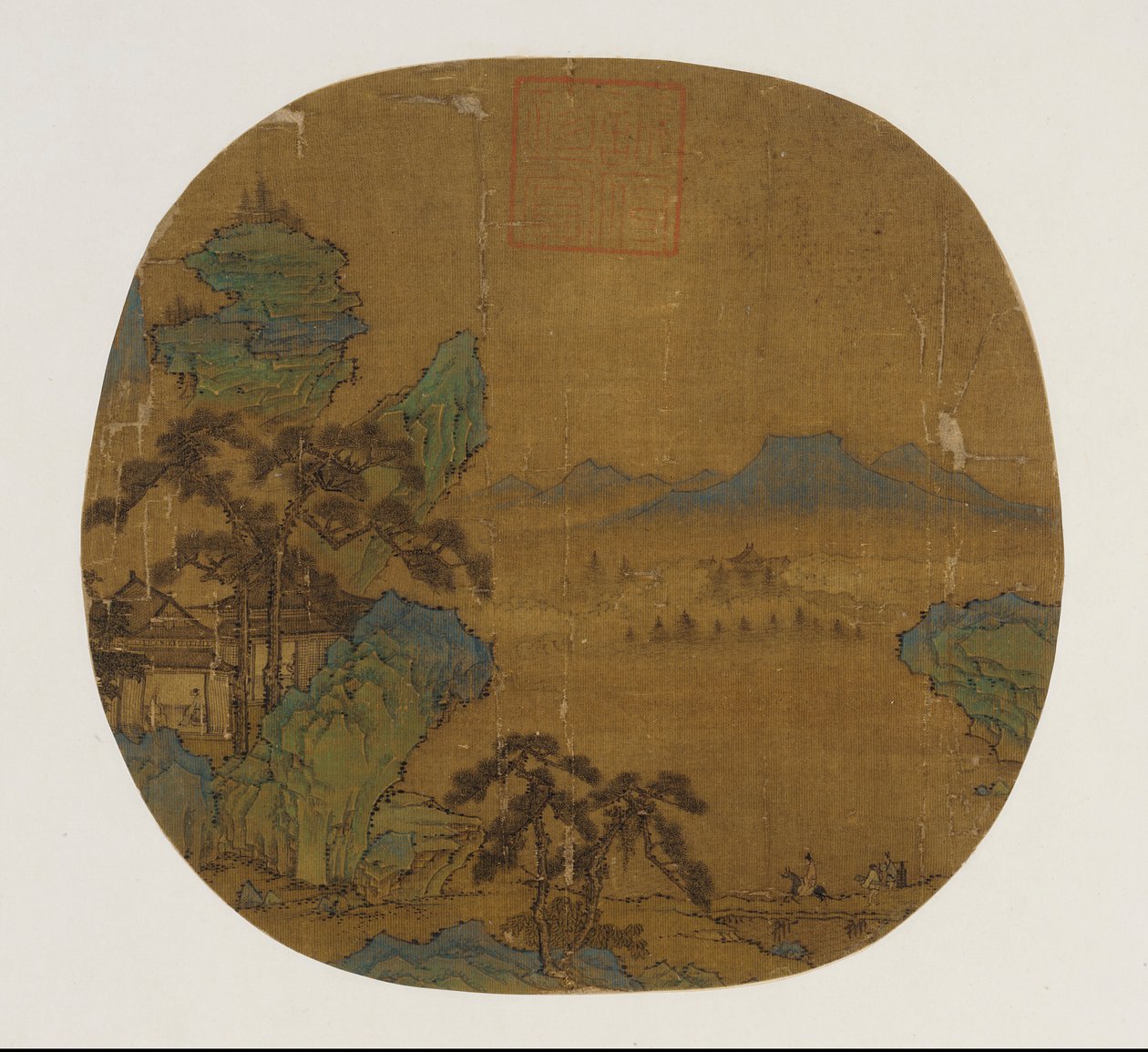 Albumilehteksi asennettu tuuletin, Ming-dynastia, 1368-1644. tekijältä Unbekannt