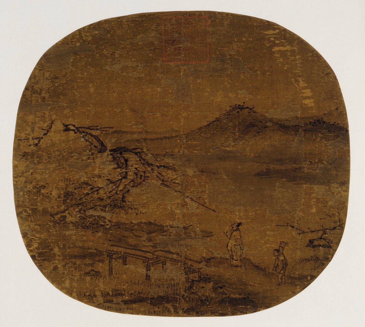 Albumilehteksi asennettu tuuletin, Ming-dynastia, 1368-1644. tekijältä Unbekannt