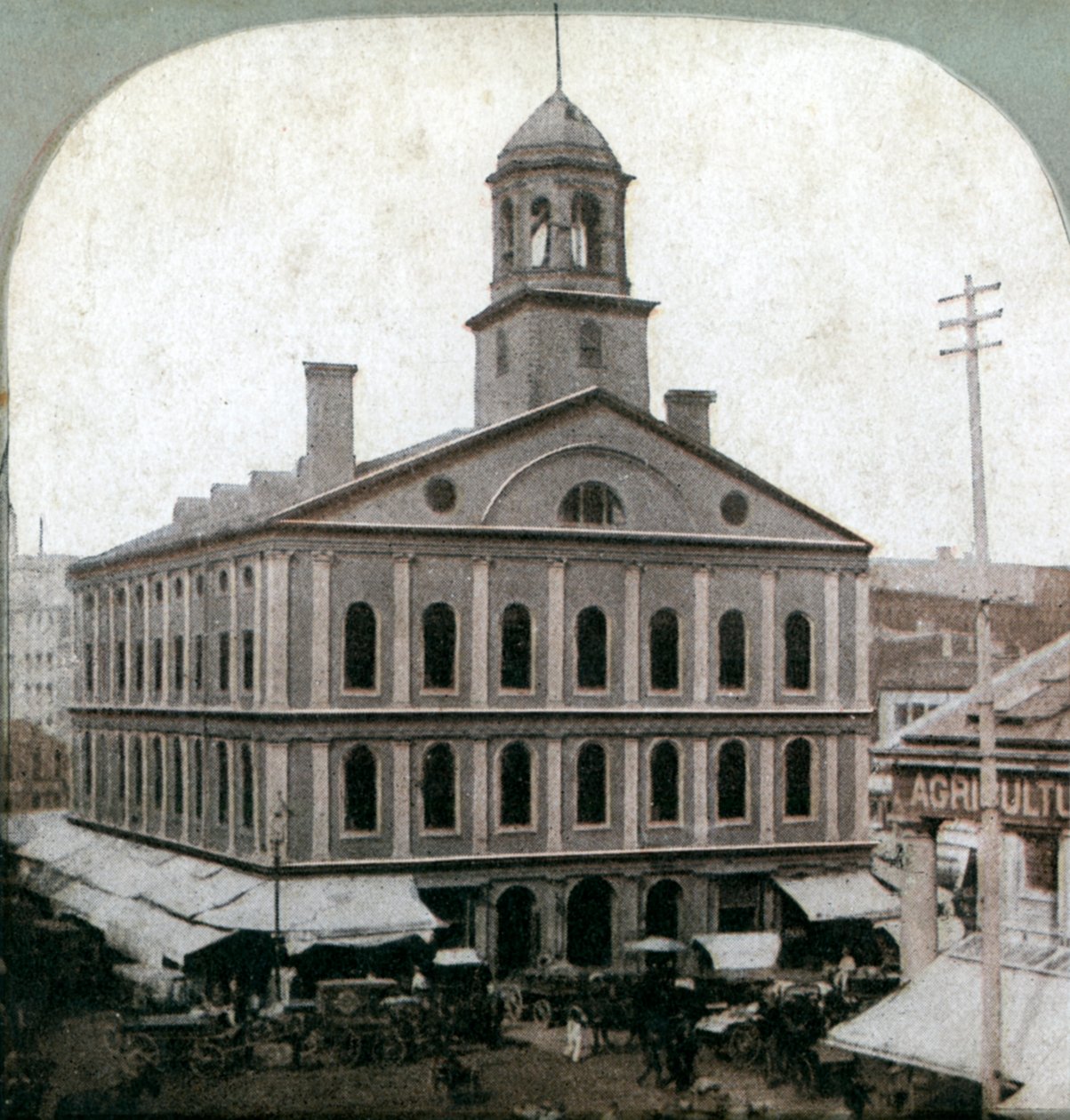 Faneuil Hall, Boston, Massachusetts, USA, 1800-luvun loppu tekijältä Unbekannt