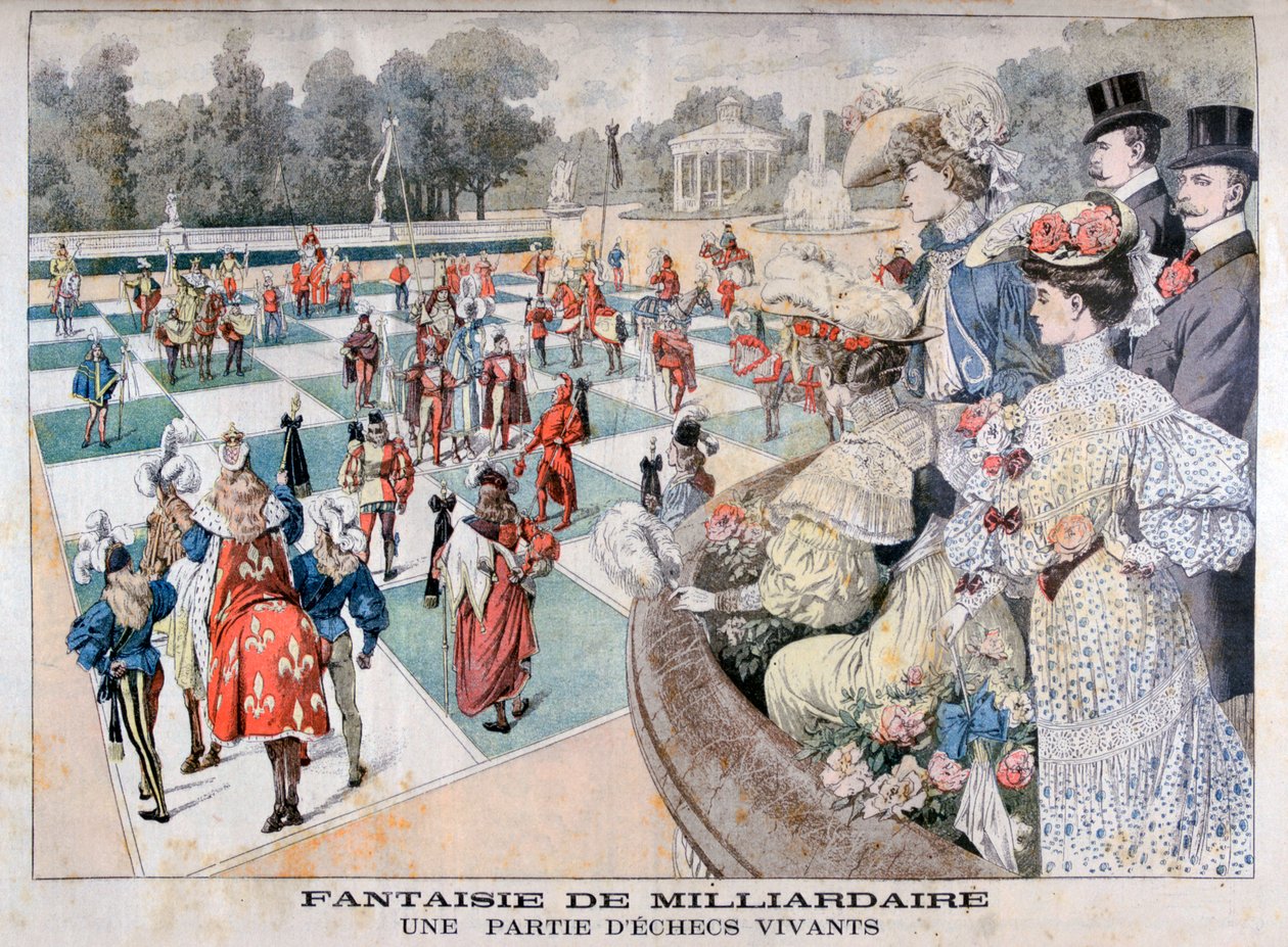 Miljardöörin fantasia: ihmisten shakkipeli, 1904 tekijältä Unbekannt