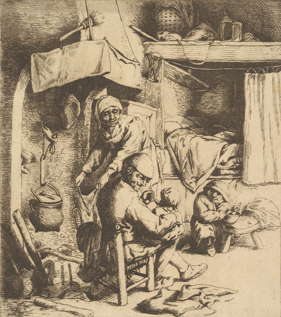 Isä ruokkiva lapsi, 1610-85. tekijältä Unbekannt