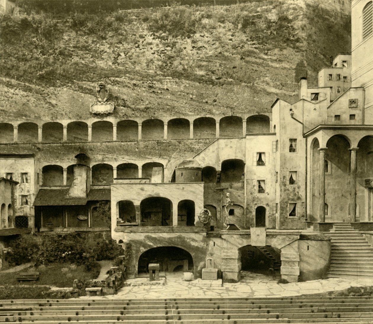 Faust Town Felsenreitschulessa, Salzburg, Itävalta, 1935. tekijältä Unbekannt