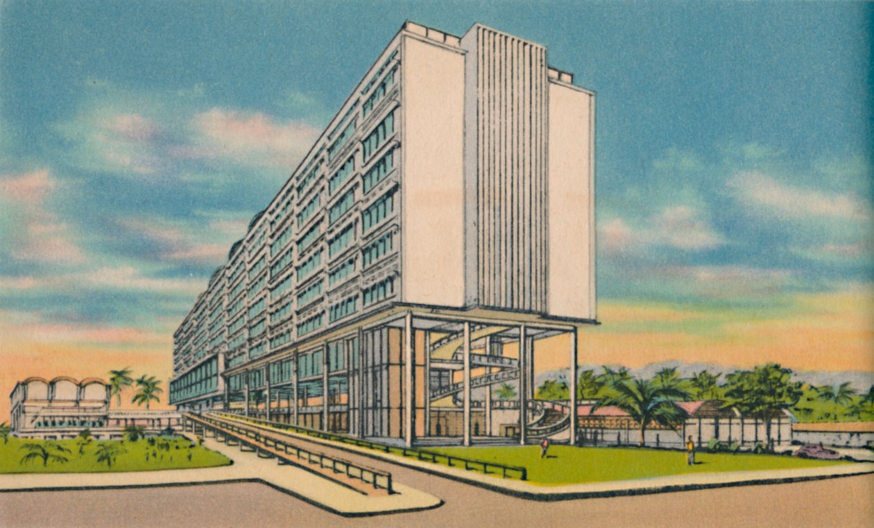Federal Building Civic Centerissä, Barranquilla, 1940-luku tekijältä Unbekannt