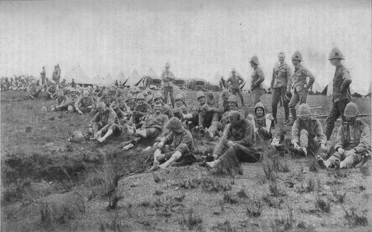 Jalkojen tarkastus Estcourtissa, 1902 tekijältä Unbekannt
