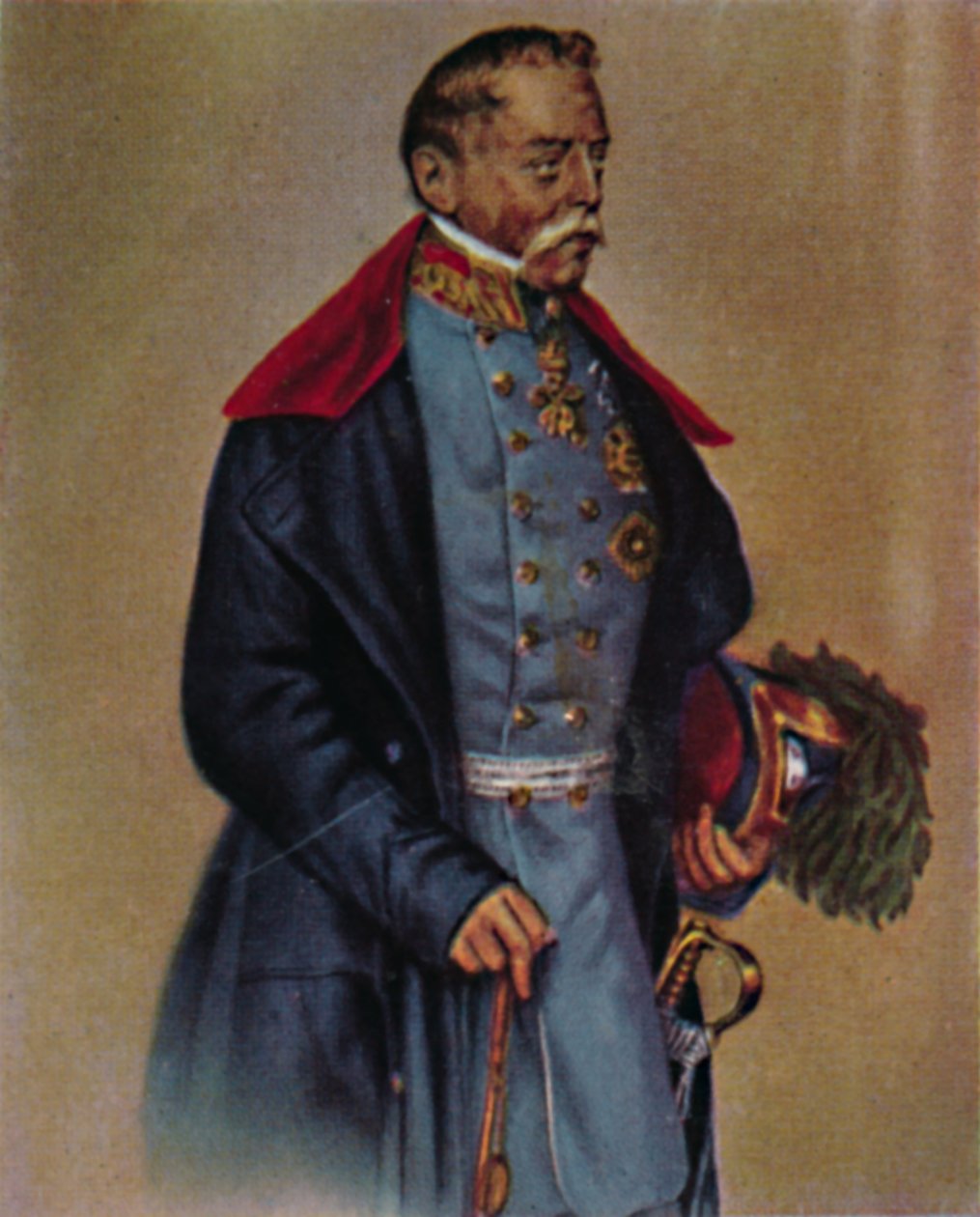 Kenttämarsalkka kreivi Radetzky 1766-1858. - Kriehuberin maalaus, 1934. tekijältä Unbekannt