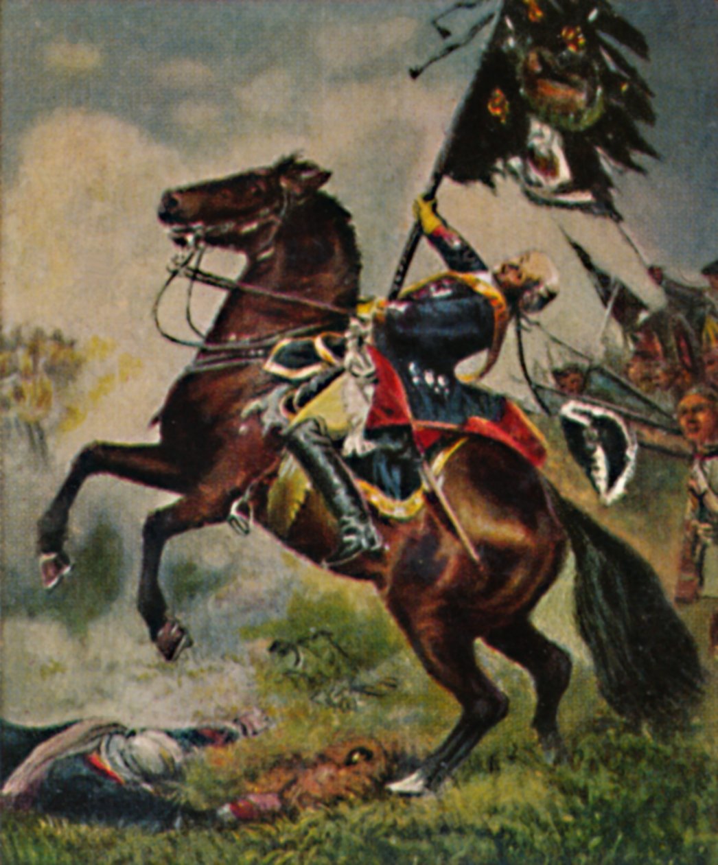 Kenttämarsalkka kreivi Schwerin 1684-1757. - Camphausenin maalaus, 1934. tekijältä Unbekannt