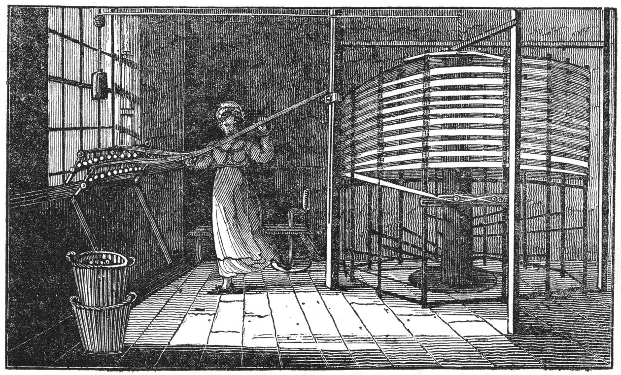 Naispuolinen silkkityöntekijä, Spitalfields, Lontoo, 1833 tekijältä Unbekannt